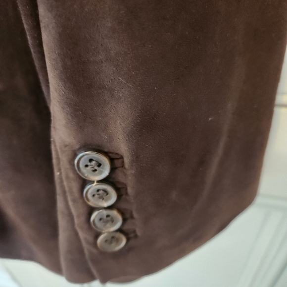 Zegna MEN'S LEATHER size 60 brown suede jkt..looks new - Picture 6 of 14